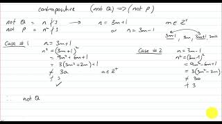 Specialist Mathematics  U1T3V4  Proof by contrapositive part 2 examples SC [upl. by Eelnodnarb]