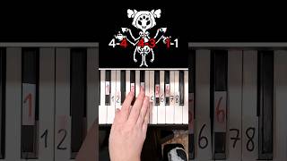 Undertale Spider Dance Muffets Theme Piano Tutorial shorts [upl. by Derr]