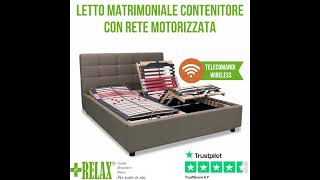 Letto Contenitore Matrimoniale con Rete Motorizzata Elettrica [upl. by Naeerb]