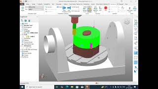 POWERMILL 5 AXIS PROGRAM OP 20 [upl. by Yvel]