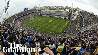 Boca Juniors fans fill La Bombonera to watch training before Copa Libertadores final [upl. by Philipa]