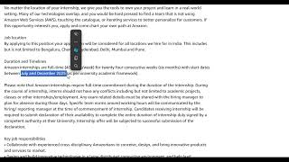 Amazon is hiring for SDE I Intern  Karnataka [upl. by Arval]