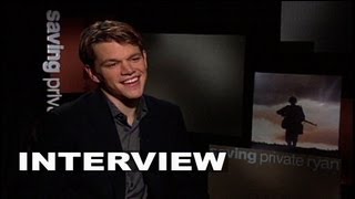 Saving Private Ryan Matt Damon Interview  ScreenSlam [upl. by Aidaas]