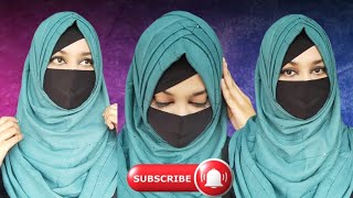 Beautiful Hijab Tutorial  সহজ পদ্ধতিতে হিজাব বাঁধার নিয়ম  Fowjia Faija 👑 [upl. by Jarv]