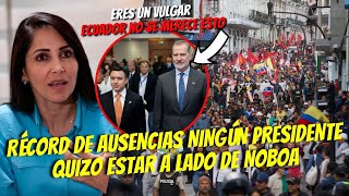 NADIE QUIZO ESTAR A LADO DE NOBOA  CUMBRE DE PRESIDENTES SIN PRESIDENTES [upl. by Walford]