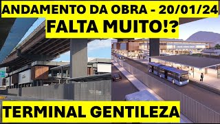 TERMINAL GENTILEZA  ANDAMENTO DA OBRA  20012024  FALTA MUITO [upl. by Nahttam207]