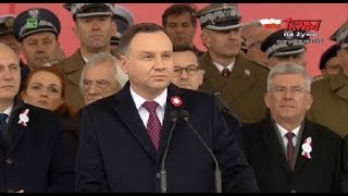 Przemówienie prezydenta RP Andrzeja Dudy na Placu Marszałka Józefa Piłsudskiego w Warszawie [upl. by Ssilem576]