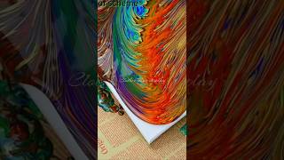 Color Cascade music cover dance pop art painting artist acrylicpainting abstractfluidart [upl. by Bixler]