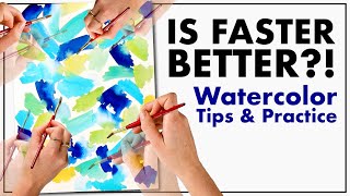 Get Better at Watercolor by Painting Quickly Heres tips and practice [upl. by Vaclava]