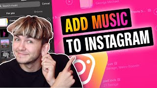 How to Add Music to Instagram Post  Full Guide [upl. by Neelear]