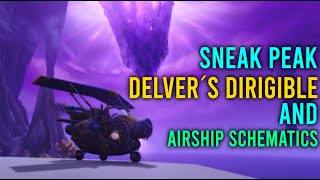 Ingame Footage AIRSHIP in The War Within  Customizable MOUNT  Schematics  Delver´s Dirigible [upl. by Thgiwd]