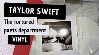 Taylor Swift  The tortured poets department  Ghost White Vinyl unboxing [upl. by Aylad]