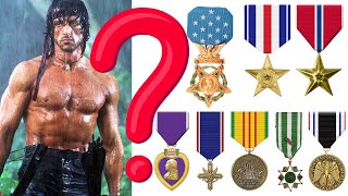 What Are John Rambos Military Medals [upl. by Ytrebil]