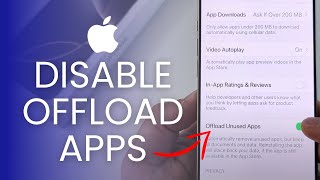 iOS 18 How To Disable Offload Unused Apps On iPhone [upl. by Malvina]