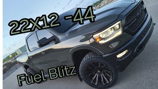 2021 Ram 1500  Built To Serve  FUEL Blitz 22x12 44 [upl. by Eugilegna]