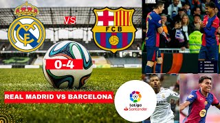 Real Madrid vs Barcelona 04 Live El Clasico La Liga 2024 Football Match Score Vivo FC Highlights [upl. by Zeeba189]