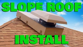 QuietCool RM WHF40PL Plenum Box Installation on Sloped Roof [upl. by Evvie]