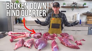 Elk Hind Quarter Masterclass From Butchering to Delicious Meals [upl. by Mclyman]