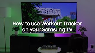 How to use Workout Tracker on your Samsung TV [upl. by Eeslek]