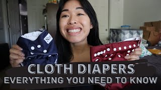 CLOTH DIAPERING 101  how to start wash and store cloth diapers and liners for beginners [upl. by Verna]