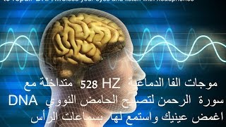 528 HZ DNA ترددات الفا الطبية مع سورة الرحمنجلسة تشافي [upl. by Fauman]