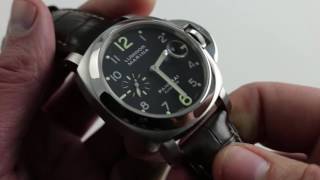 Panerai Luminor Marina Automatic PAM 164 Luxury Watch Review [upl. by Weisbart]