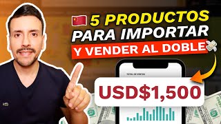 5 PRODUCTOS RENTABLES para COMPRAR BARATO en CHINA y VENDER CARO 2024 💸 [upl. by Swerdna]