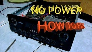 PROMAC AUDIO AMPLIFIER WALANG POWERdartvvlog [upl. by Eked483]