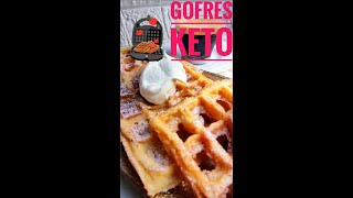 GOFRES KETO  WAFFLES KETO🔥  Fáciles para hacerlos en un ratito cuando quieras  salados o dulces [upl. by Tteltrab269]