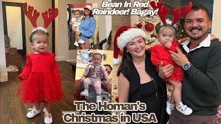 THE HOMANS CHRISTMAS IN USA 😍 BINISITA ANG KAMAG ANAK NILA SA AMERICA GANDA RED DRESS NI BEAN [upl. by Suravat]