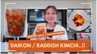 RADISH KIMCHI CUBES EASY RECIPE  KKAKDUGI  PINAY MOM STORIES radishkimchi kkakdugi cooking [upl. by Donell]