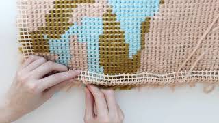 Crochet Tips  How to finish your Latch Hook projects  We Are Knitters [upl. by Andre]