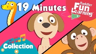 The Animal Sounds Song  Plus Lots More Nursery Rhymes  Toddler Fun Learning Compilation [upl. by Irbua923]