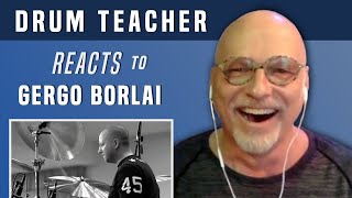 Drum Teacher Reacts to Gergo Borlai  Drum Solo [upl. by Sell659]