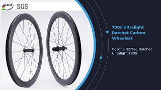 700c Ultralight Carbon Wheelset Ratchet R275 With Sapim  Pillar  Gozone Spokes Wholesale [upl. by Aivek438]