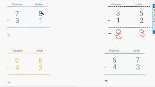 Soustraction Sans Retenue avec lAlgorithme Conventionnel  Subtraction Without Regrouping in French [upl. by Yanrahs]