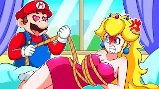 What Happen to Peachs  Peachs Being Peeped  The Super Mario Bros Animation [upl. by Ratib]