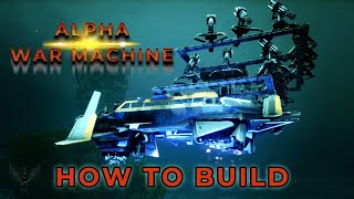 ARK GENESIS ALPHA WAR MACHINE  HOW TO BUILD  TEK HOVER SKIFF [upl. by Maillij]