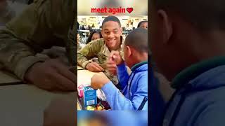 Hero comes home military surprise cominghome love army militarylife homecoming usnavy [upl. by Bevon]