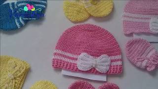 Gorro para BEBE RECIEN NACIDO a crochet  Tutorial PASO A PASO  Ahuyama Crochet [upl. by Annabelle109]