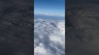 flight takeoff and sky view from inside planeview airplanewindow airplane clouds fly [upl. by Anilosi311]