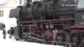 Lok 50 2740 und 52 7596 bei Rangierfahrten in Muensingen am Dreikoenigsdampf 2011 [upl. by Ayocat]