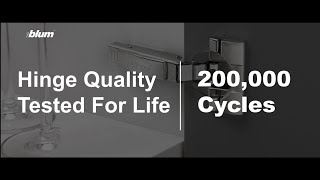 Blum Hinges  Tested for you tested by you  Hinge Quality Tested for Life  200000 Cycles [upl. by Imorej]