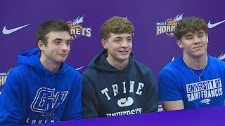 Angolas Payton Fulton Gavin Hinkley and Sam Yarnelle sign for college [upl. by Neeruam]