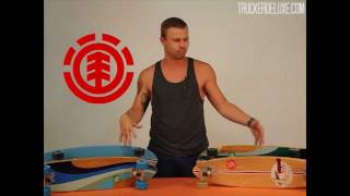 Element  Travel Well Longboards  TruckerDeluxecom [upl. by Reppart]