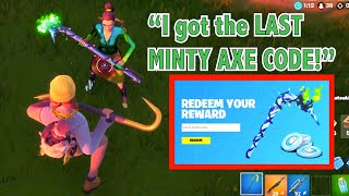 I Played Fortnite With The Kid That Got The Last Working Minty Axe Code Minty Axe Code 2020 [upl. by Oilisab]