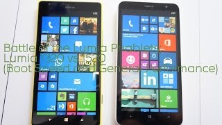 Battle of the Lumia Phablets Lumia 1320 vs 1520 Boot Speed and General Performance MyNokiaBlog [upl. by Retsim]