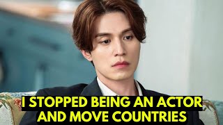 The SHOCKING TRUTH ABOUT LEE DONG WOOK want stop be an actor and move country [upl. by Enilrac]