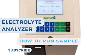 Sample test in electrolyte analyser [upl. by Kassab]