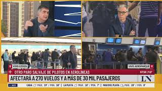 Aerolíneas Argentinas otro paro salvaje de pilotos el análisis de Franco Mogetta [upl. by Harlamert]